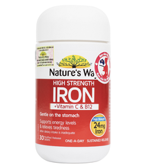 Nature’s Way high strength Iron + vitamin C và B12 – Bổ sung sắt hữu cơ cho người thiếu sắt, bổ sung sắt cho bà bầu