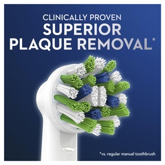 Bàn chải điện Oral B Vitality Plus Power Toothbrush Cross Action làm sạch mảng bám sâu trong từng kẽ răng