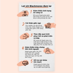 Blackmores bio magnesium giảm chuột rút của cơ bắp và cứng cơ, duy trì sức khỏe tim, xương và hệ thần kinh