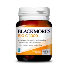 Bổ sung  vitamin c blackmores bio c 1000mg 31 viên tăng sức đề kháng, hệ miễn dịch, trắng sáng da