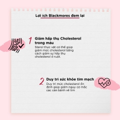 Viên uống giảm mỡ máu blackmores cholesterol health 60 viên