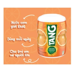 Bột pha nước cam Tang Orange Naranja Mỹ tốt cho sức khỏe hộp 566g