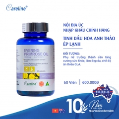 Tinh dầu hoa anh thảo ép lạnh Careline Evening Primrose Oil 1000mg 60 viên