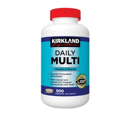 Thực phẩm bảo vệ sức khỏe Kirkland Signature Daily Multi 500 viên vitamin tổng hợp dưới 50 tuổi hộp 500 viên