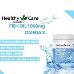Dầu cá Omega 3 Healthy Care Fish Oil 1000mg sáng mắt, tăng thị lực 400 viên