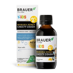 Siro giảm ho có đờm dạng lỏng Brauer Chesty Cough cho bé từ 2 tuổi trở lên 100ml