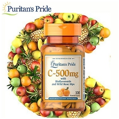 Bổ sung vitamin C Puritan's Pride 500mg 100 viên