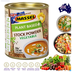 Hạt nêm vị rau củ Massel Premium Stock Powder Vegetable không bột ngọt an toàn cho gia đình 168g