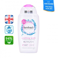 Dung dịch vệ sinh phụ nữ dịu nhẹ Femfresh Soothing Wash bổ sung lợi khuẩn 250ml