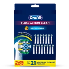 Đầu bàn chải thay thế Oral-B Floss action clean set 16 ( 1 đầu tách lẻ từ 16 đầu)