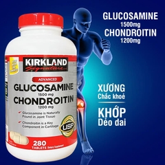 Glucosamine 1500mg Chondroitin 1200mg Kirkland Signature hộp 280 viên