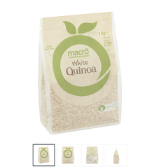 Hạt diêm mạch Quinoa Macro white quinoa trắng giàu dinh dưỡng - rất tốt cho trẻ ăn dặm, người ăn chay 1 kg