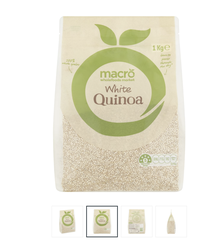 Hạt diêm mạch Quinoa Macro white quinoa trắng giàu dinh dưỡng - rất tốt cho trẻ ăn dặm, người ăn chay 1 kg