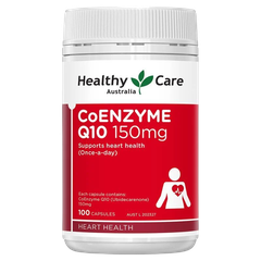 Bổ tim Coenzyme Q10 150mg Healthy Care Úc tăng cường sức khỏe tim mạch 100 viên