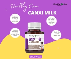 Canxi sữa cho bé Healthy Care Kids Milk Calcium 60 viên