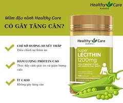 Tinh chất mầm đậu nành Healthy Care Super Lecithin 1200mg 100 viên