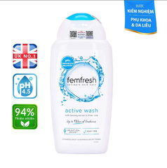 Dung dịch vệ sinh phụ nữ cao cấp năng động Femfresh Active Wash 250ml