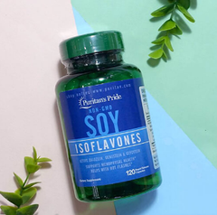 Mầm đậu nành puritan's pride non-GMO soy Isoflavones 120 viên