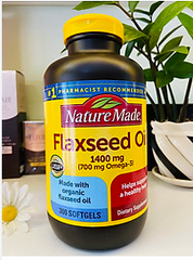 Dầu hạt lanh Omega 369 Flaxseed Oil Nature Made 1400mg hộp 300 viên 
