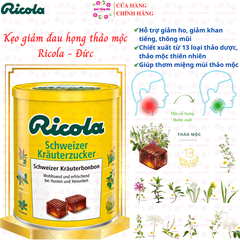 Kẹo thảo dược Ricola Original Herb 250g giảm ho, đau rát viêm họng