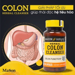 Mason Natural Colon Cleanser hộp 60 viên Hỗ trợ tăng cường sức khỏe đại tràng 60 viên