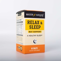 Viên uống Mason Natural Relax & Sleep Hỗ trợ cải thiện và nâng cao chất lượng giấc ngủ 90 viên