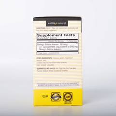 Mason Natural Ginkgo Biloba – Hỗ trợ tăng cường sức khỏe não bộ, cải thiện trí nhớ 60 viên