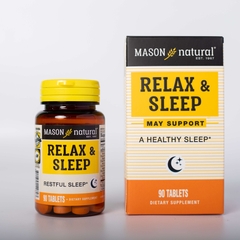 Viên uống Mason Natural Relax & Sleep Hỗ trợ cải thiện và nâng cao chất lượng giấc ngủ 90 viên