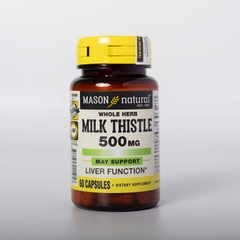 Viên Uống Bổ Gan Mason Natural Milk Thistle 500mg Lọ 60 Viên Hỗ Trợ Giải Độc, Bổ Gan, Cải Thiện Chức Năng Gan