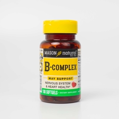 Mason Natural B-Complex 100 vên bổ sung vitamin nhóm B hỗ trợ sức khoẻ hệ thần kinh