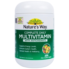 Vitamin tổng hợp Nature’s Way complete daily multivitamin 200 viên  bổ sung Vitamin và khoáng chất