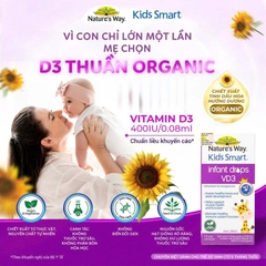 Nature's Way Kids Smart Infant Drops VD3 - Hỗ trợ bổ sung Vitamin D3 cho trẻ - Hộp 13ml