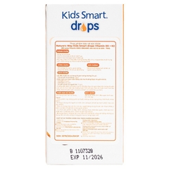 Nature's Way Kids Smart Drops Vitamin D3 + K2 - Vitamin D3K2 Organic 11ml