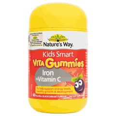 Nature’s Way Kids Smart Vita Gummies Iron + Vitamin C – Bổ sung sắt hữu cơ và vitamin C cho trẻ