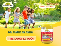 Nature’s Way Kids Smart Vita Gummies Iron + Vitamin C – Bổ sung sắt hữu cơ và vitamin C cho trẻ