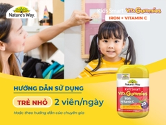 Nature’s Way Kids Smart Vita Gummies Iron + Vitamin C – Bổ sung sắt hữu cơ và vitamin C cho trẻ
