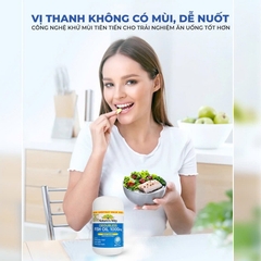 Viên uống dầu cá Nature's Way Odourless fish oil 1000mg - Dầu cá thiên nhiên không mùi (Hộp 80 viên)