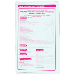 Nature's Way PreConception Pregnancy Breastfeeding Plus - Bổ sung vitamin tổng hợp cho bà bầu