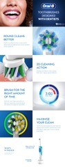 Bàn chải điện Oral B Vitality Plus Power Toothbrush Cross Action làm sạch mảng bám sâu trong từng kẽ răng