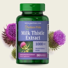 Viên uống giải độc gan milk thistle extract puritan’s pride 1000mg 180 viên