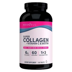 Collagen dạng viên neocell super collagen vitamin c biotin 360 viên dưỡng da, tóc, móng chắc khỏe