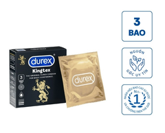Bao Cao Su Durex Kingtex Hộp 3 Cái