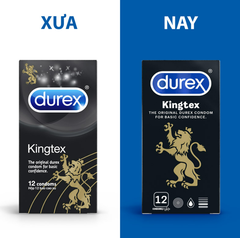 Bao Cao Su Durex Kingtex Hộp 12 Cái