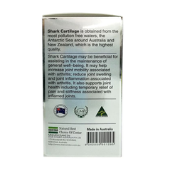 Sụn cá mập costar blue shark cartilage 750mg 365 viên giảm đau nhức xương khớp