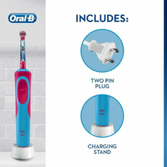 Bàn chải điện oral-b stages power princess cho bé gái trắng răng, sạch mảng bám hơi thở thơm tho răng trắng sáng