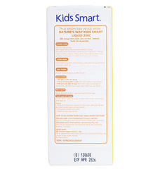 Nature’s Way Kids Smart Liquid ZinC 100ml – Bổ sung kẽm nước tăng sức đề kháng cho bé