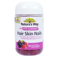 Nature’s Way Adult Vita Gummies Hair Skin Nails – Bổ sung Vitamin C, E, Biotin và kẽm hỗ trợ da, tóc móng khỏe mạnh