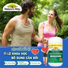 Vitamin tổng hợp Nature’s Way Complete Daily Multivitamin100 Viên bổ sung vitamin và khoáng chất