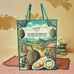 Sầu riêng sấy thăng hoa Freeze Dried Extaste Durian 100g Ready to eat Snack