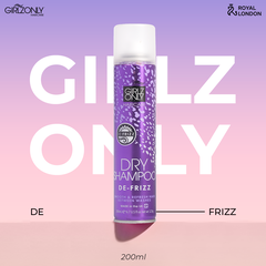 Dầu Gội Khô Giúp Tóc Hết Bết Girlz Only Dry Shampoo De-Frizz 200ml